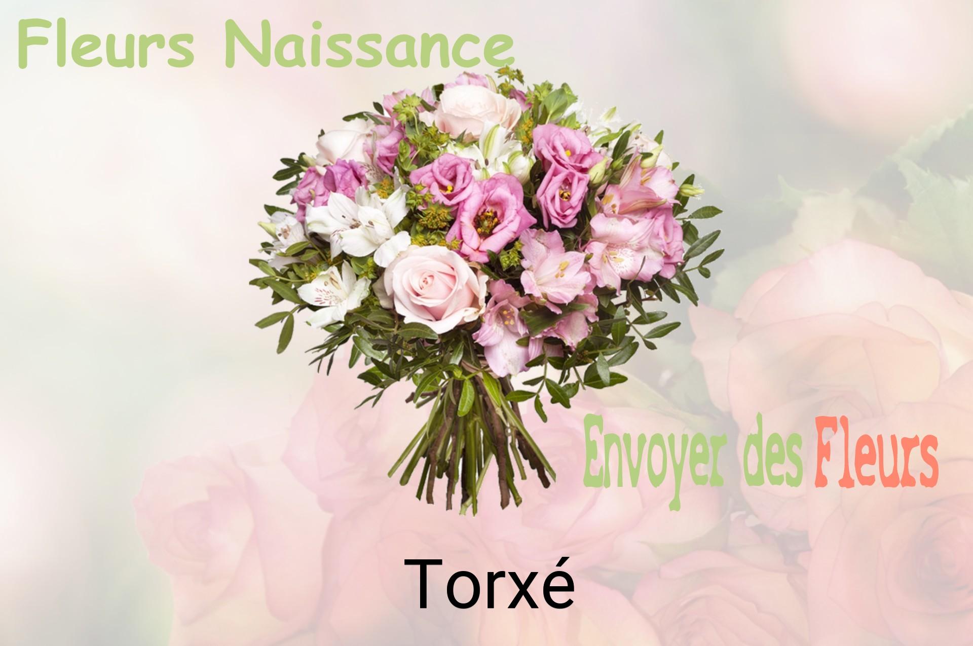 Bouquet de fleurs de naissance livré à Torxé